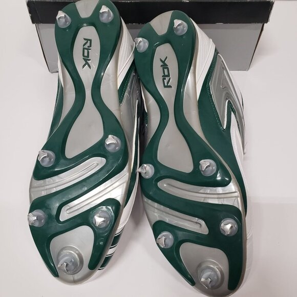 Reebok Equipment NFL Pro Ferocious D3 Football Cleats in White/Green Size 17 - Picture 6 of 6